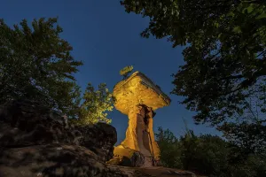 Palatinate Forest Scenery Drucke: Devil's Table with Stars, Palatinate Forest