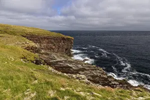 British Countryside Scenery Drucke: Devonian red sandstone coastline