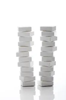 Cut Out Food Images Drucke: Dextrose cubes, stacked