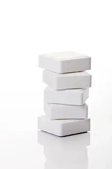 Cut Out Food Images Drucke: Dextrose cubes, stacked