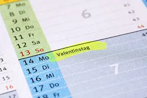 European Tradition Drucke: Diary, Valentine's Day, Germany
Diary