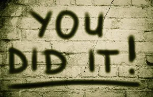 Relaxation Symbol Drucke: You Did It Concept