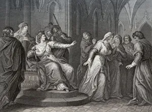 Fine Art Drawing Drucke: Die Kaiserin Mathilde weigert sich