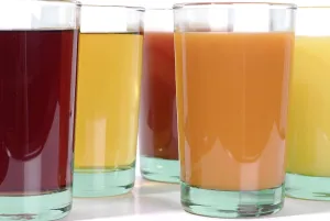 Balanced Diet Beverages Drucke: Different juices