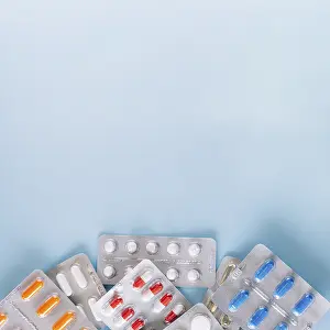 Medical Care System Drucke: Different pills package