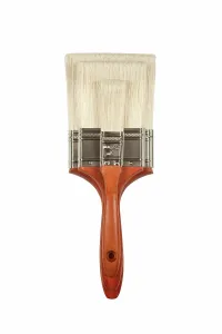 Bristle Brushes Drucke: Three Different Sized Paint Brushes Isolated on White with Clipping Path