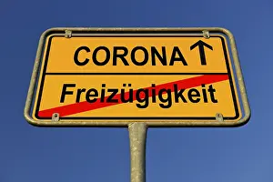 Coronavirus Symbol Drucke: Digital Composing, symbol picture
