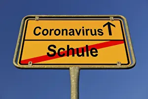 Coronavirus Epidemic Plague Drucke: Digital Composing, symbol picture