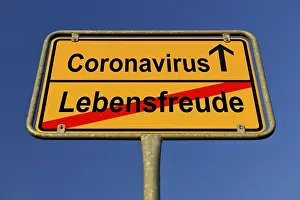 Coronavirus Europe Drucke: Digital Composing, symbol picture