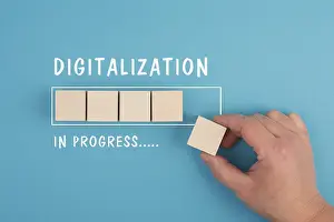 Artificial Intelligence Drucke: Digitalization in progress, artificial intelligence