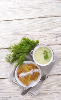 Homemade Food Photography Drucke: Dill soup