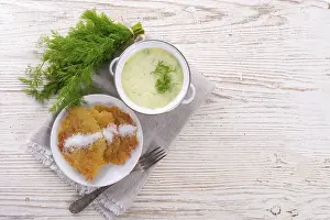 Eastern European Soup Drucke: Dill soup