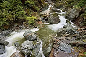 Gorges De La Diosaz France Drucke: Diosaz mountain river in the gorge