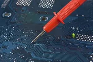 Construction Project Management Drucke: Dipstick on the electronic board