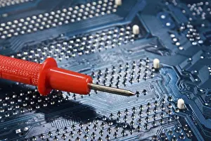 Construction Site Drucke: Dipstick on the electronic board