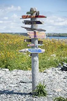 Direction Sign Drucke: Direction sign in different directions