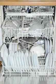 Deserted Kitchen Scene Drucke: Dishwasher
