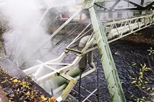 Industrial Architecture Europe Drucke: District heating pipeline over the Wupper river