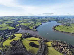 River Dart Devon Drucke: Dittisham and River Dart, Devon