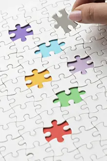 Winter Sports Activity Drucke: Diversity composition with different pieces puzzle