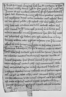 Vintage Styled Historical Image Drucke: Document of Emperor Frederick I from 1179