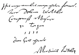 Dokument von Martin Luther