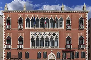 Gothic Style Building Italy Drucke: Former Doge's Palace Danieli