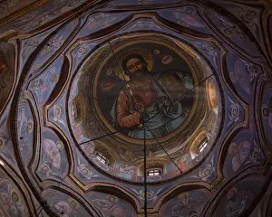 Southeastern Europe Religious Building Drucke: The dome inside Golia Monastery