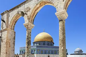 Dome Of The Rock Jerusalem Drucke: Dome of the rock Temple mountain in Jerusalem