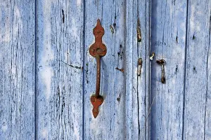 Empty Wooden Structure Drucke: Door detail