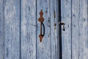 Empty Wooden Structure Drucke: Door detail