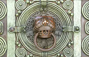 Metal Door Fittings Drucke: Door knocker, head, ring