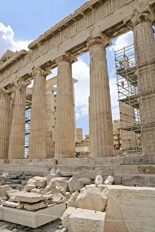 Ancient Greek Ruins Drucke: Doric columns of the Parthenon