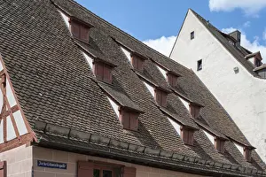 Dormer Windows Germany Drucke: Dormer windows on the former barn