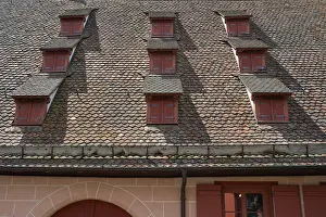Uninhabited German Buildings Drucke: Dormer windows on the former barn