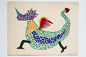 Drucke von Drache, Zeichnen, Klebstoffarbeit, Kinderzeichnung, 12 Jahre, Deutschland Drache, Zeichnen, Klebstoffarbeit, Kinderzeichnung, 12 Jahre, Deutschland Abbildung Zeichnung Drucke: Drache, Zeichnen, Klebearbeit