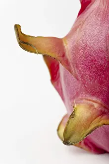 Bright White Studio Photography Drucke: Dragon fruit on a white background