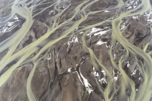 Aerial Photography Drucke: Dramatic aerial shot capturing the stunning