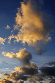 East German Landscape Photography Drucke: Dramatic cloud atmosphere in the evening sky