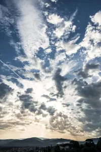 Tuscany Evening Light Drucke: Dramatic clouds in the sky, Florence