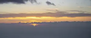 Dramatische Wolken, Sonnenuntergang.