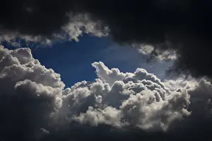 Cumulus Humilis Cloud Drucke: Dramatic cloudscape with (cumulus) clouds