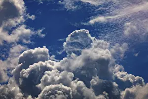 Cumulus Humilis Cloud Drucke: Dramatic cloudscape with (cumulus) clouds