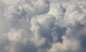 Cumulus Clouds Drucke: Dramatic cloudscape with (cumulus) clouds