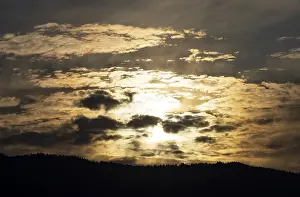 Salzkammergut Scenery Drucke: Dramatic cloudscape at sunrise