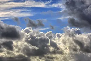Galway Drucke: Dramatischer wolkenverhangener Himmel, Clifden, Galway