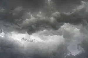 Southern Germany Severe Weather Drucke: Dramatic storm clouds during a thunderstorm