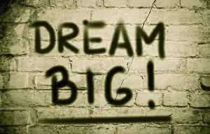 Symbolic Picture Drucke: Dream Big Concept