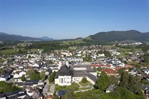 Upper Austria Aerial Photography Drucke: Drone image, Basilica of St. Michael