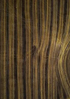 Agricultural Landscape Drone Photo Drucke: Drone image, structures on a mown field